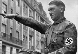 Hitler with swastika